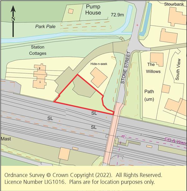 Lot: 141 - FREEHOLD SITE WITH PLANNING FOR A PAIR OF HOUSES -